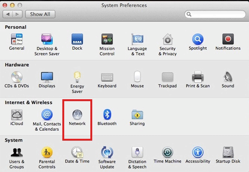 system preferences